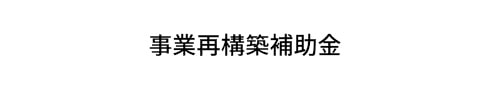 事業再構築補助金